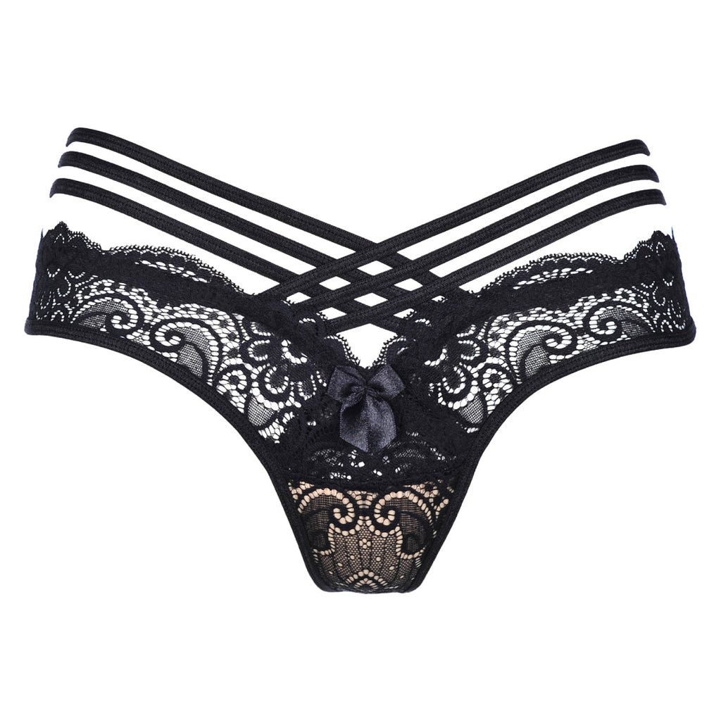 Axami Julianne Strappy Lace Thong Panty